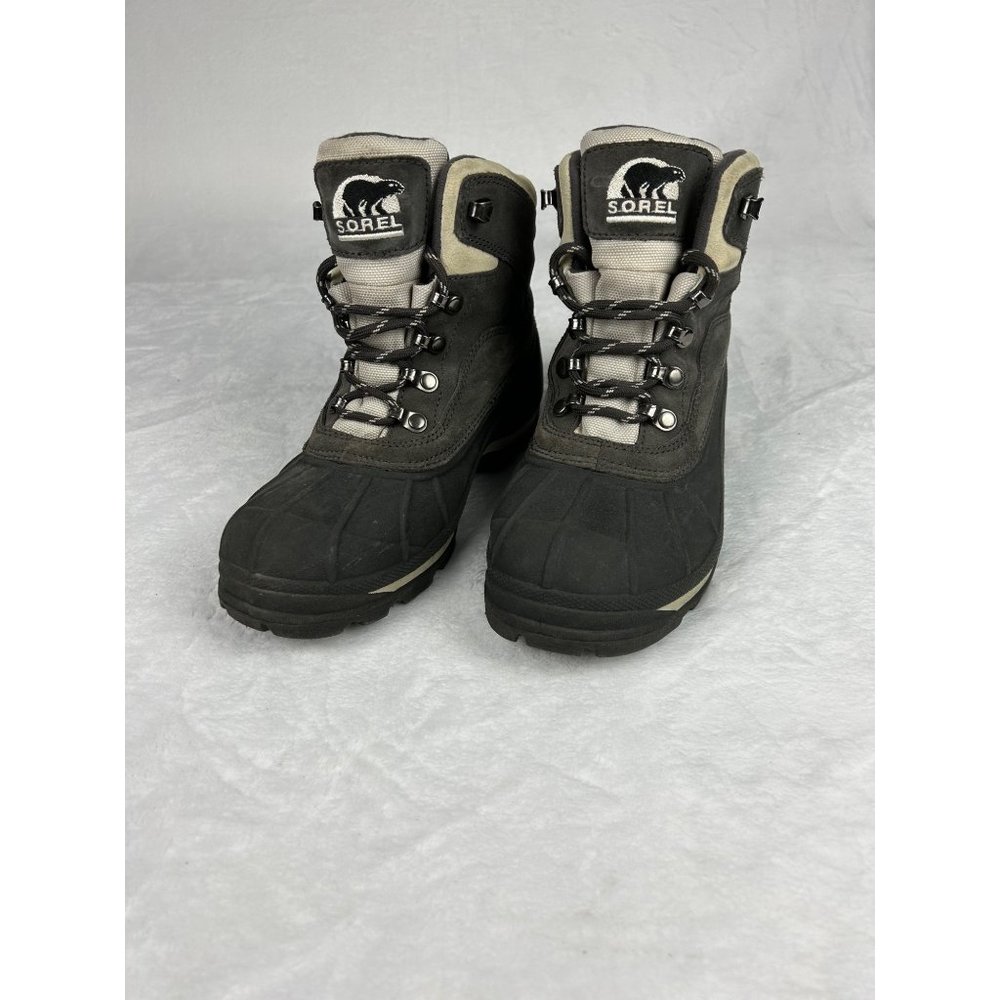 Sorel Womens size 8 Cold Mountain Thinsulate Winter Hiking Boots Sage Top NL1207